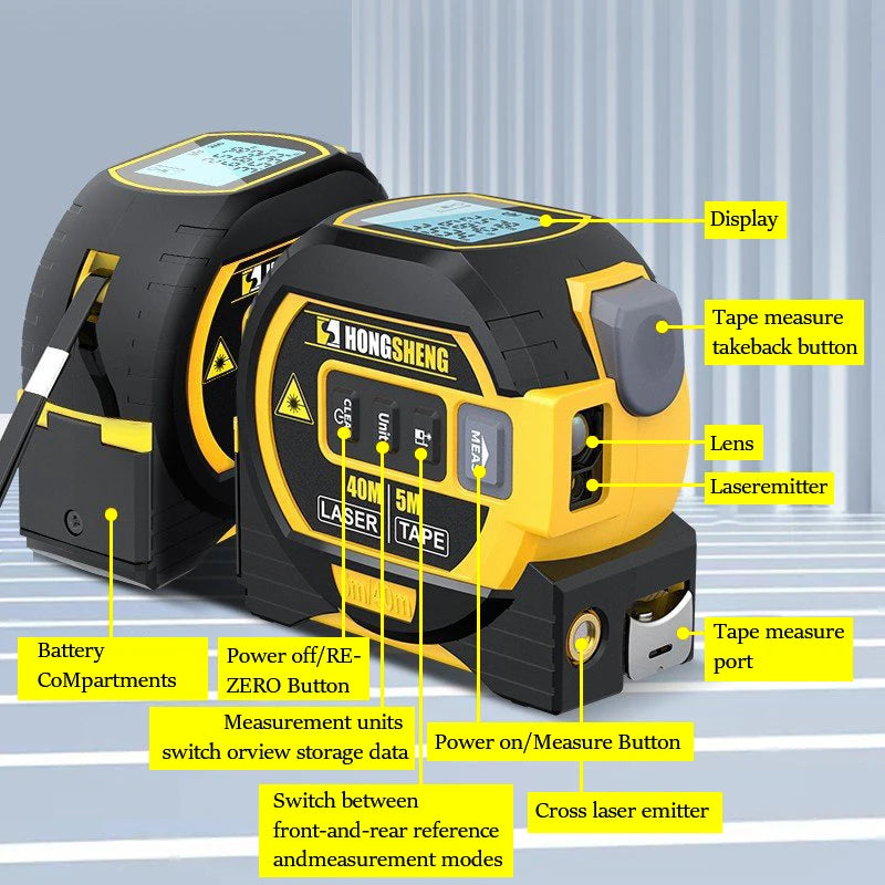 Laser Tape Measure Meter Infrared High-precision Intelligent Electronic