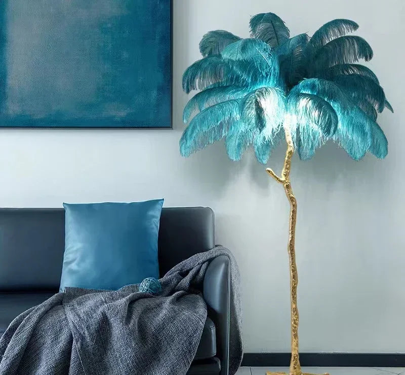 Feather Floor Lamp Living Room Bedroom