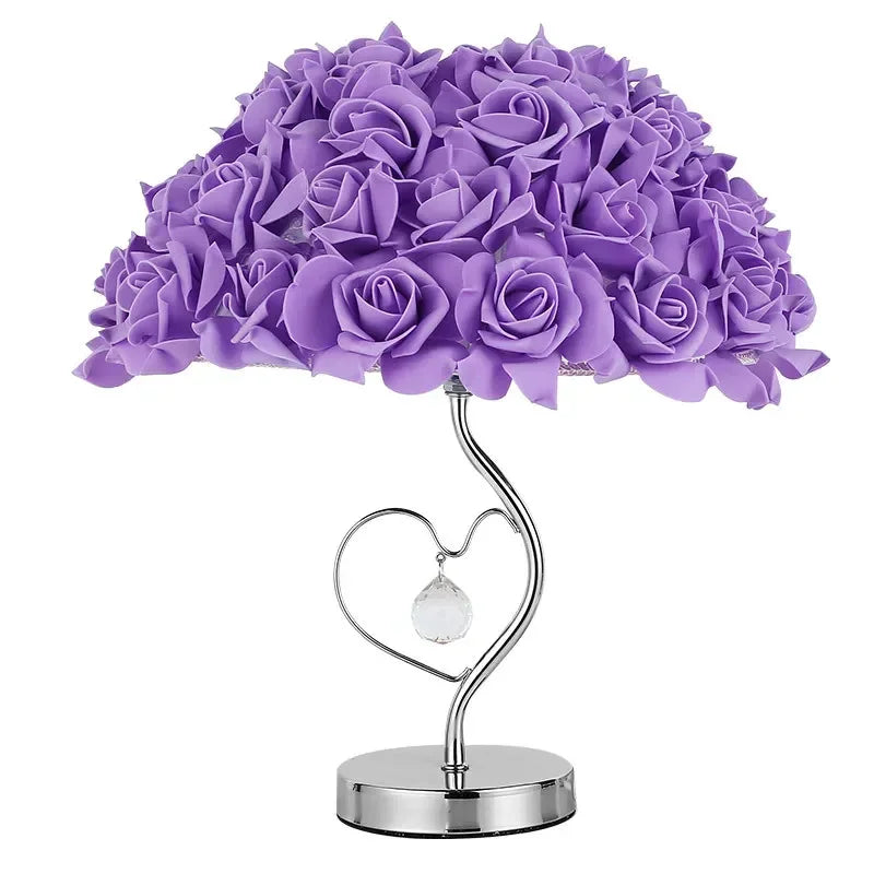 European Creative Lamp Rose Flower