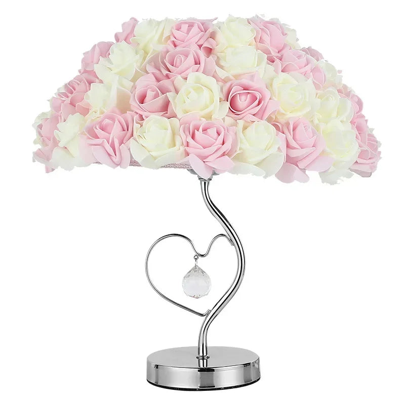 European Creative Lamp Rose Flower