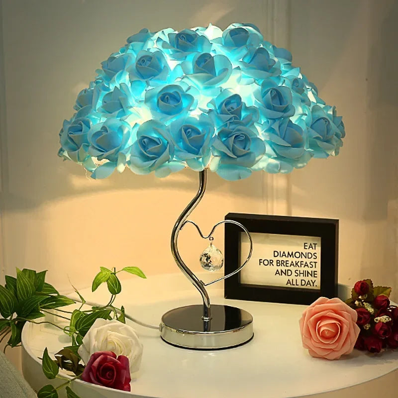 European Creative Lamp Rose Flower