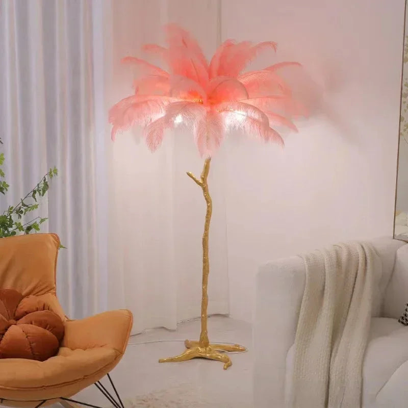 Feather Floor Lamp Living Room Bedroom